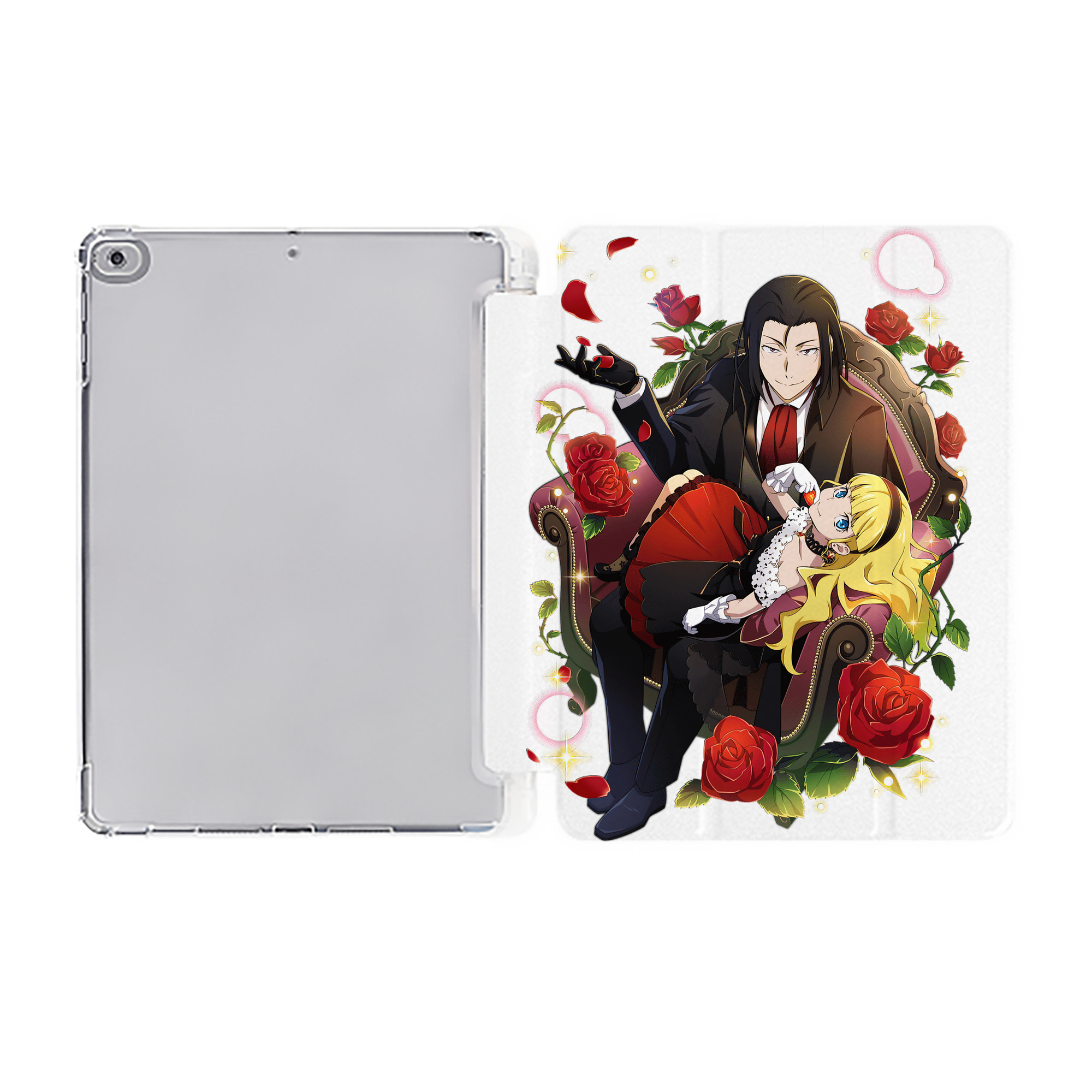 （画像用） 文豪ストレイドッグス Bungo Stray Dogs IPad ケース ペン収納付き 三つ折りスタンド PUレザー×シリコン 対応機種9.5/10.5/10.9インチ